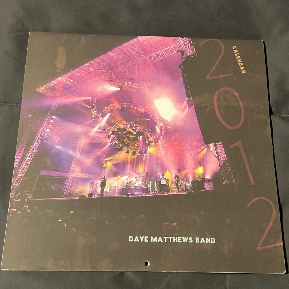 2012 Dave Matthews Band Wall Calendar